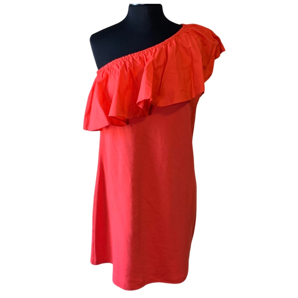 A NEW DAY One Shoulder Dress Size XL Knit Watermelon Pink NWT
